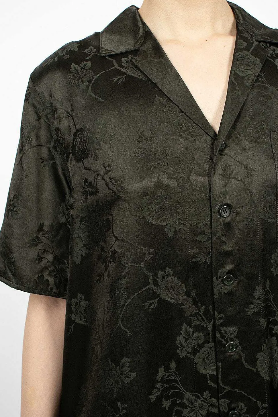 Jacquard Camp Shirt Dark Slate