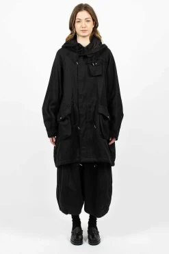 Jane Fishtail Parka Black