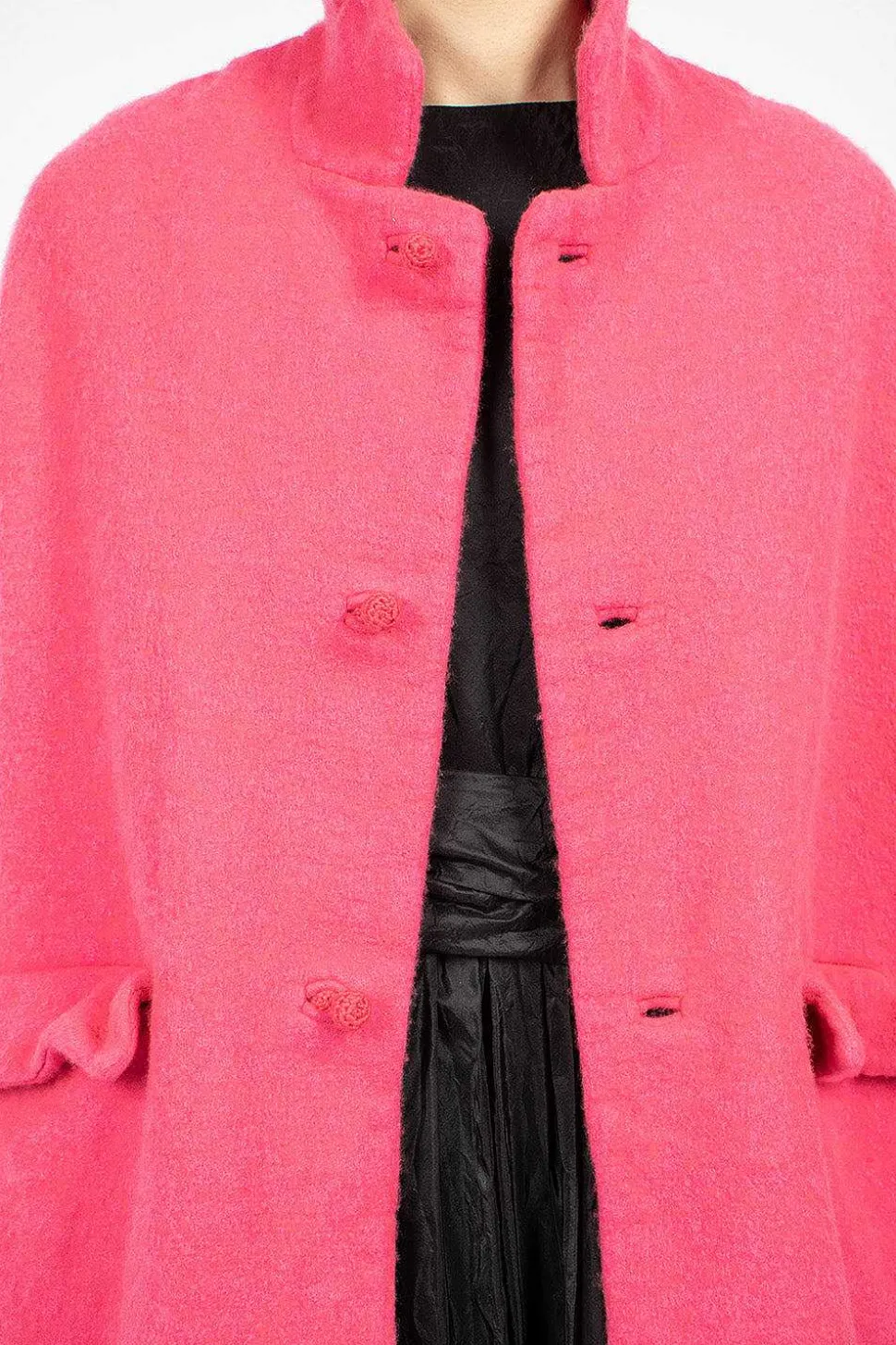 Jeroni Poppy Cashmere Coat Fuchsia