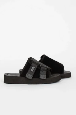Kaw-Vs Suede Sandal Black