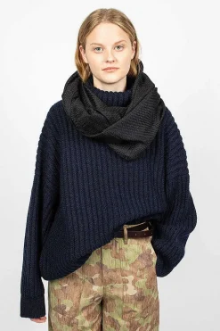 Khata Silk/Cashmere Cowl Black