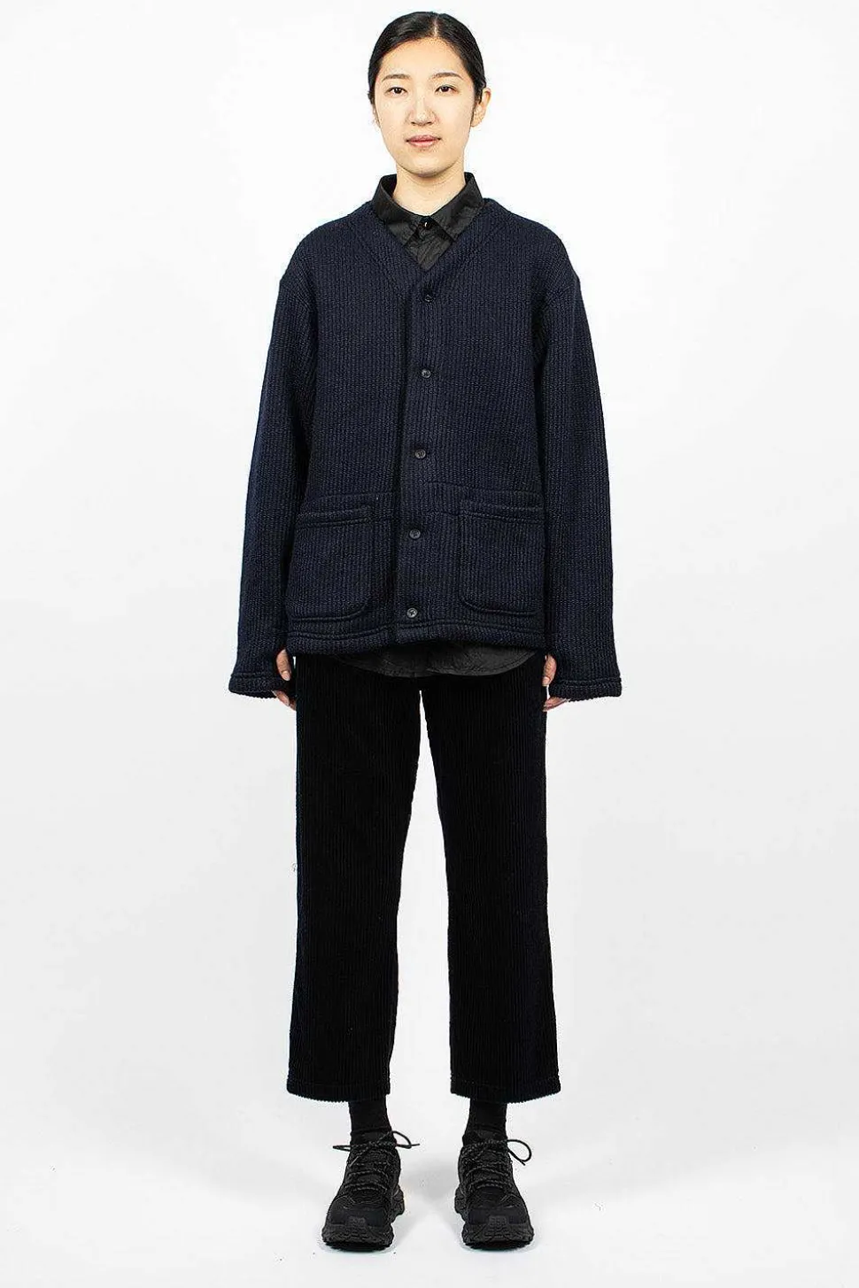 Knit Cardigan Navy