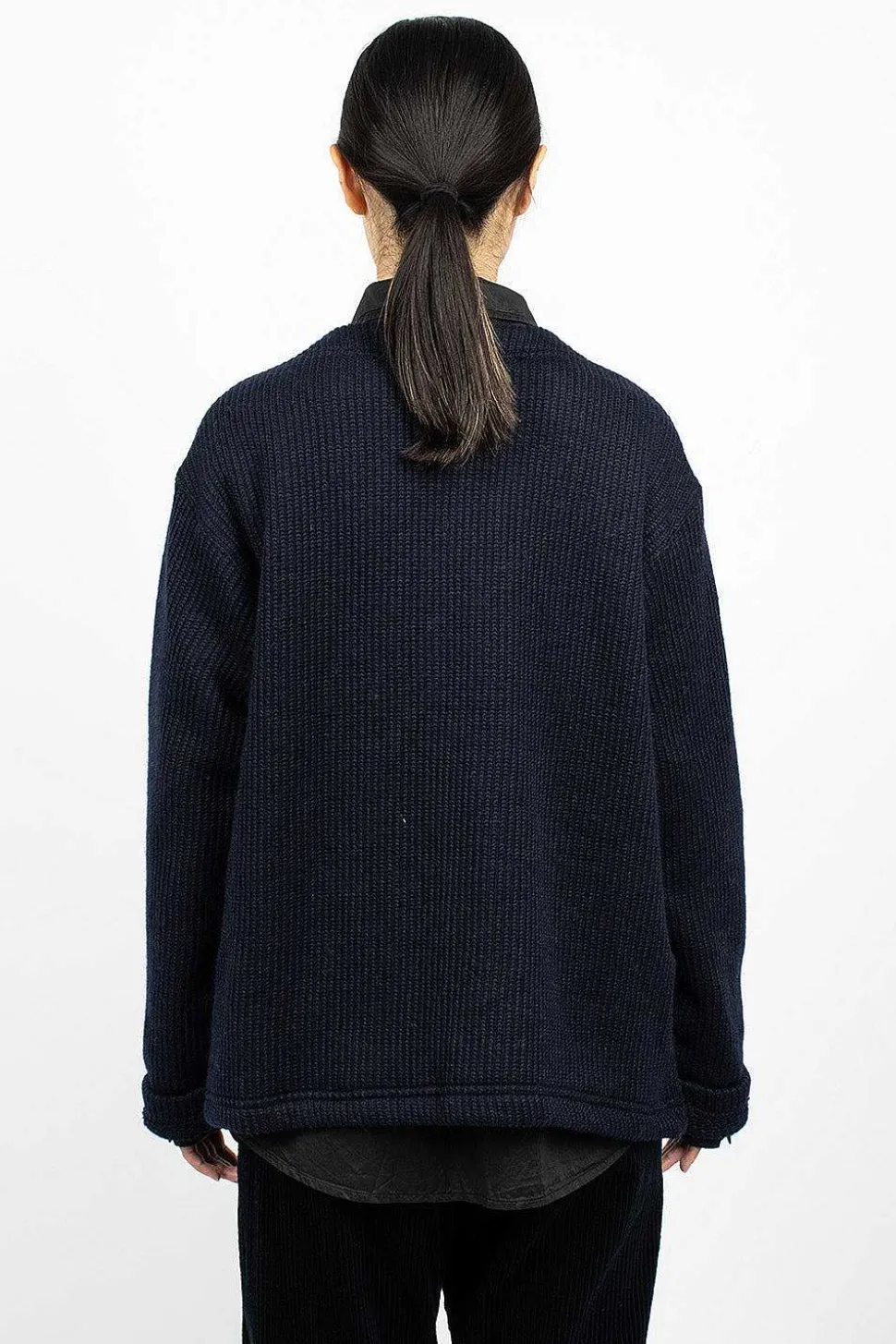Knit Cardigan Navy