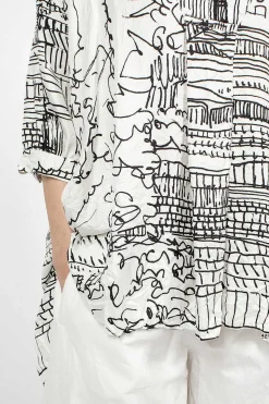 Kora Shirt Village Drawing