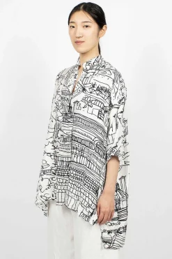 Kora Shirt Village Drawing