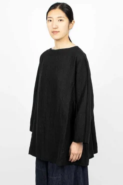 Kortrijk Linen Pullover Black
