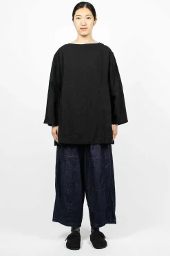 Kortrijk Linen Pullover Black