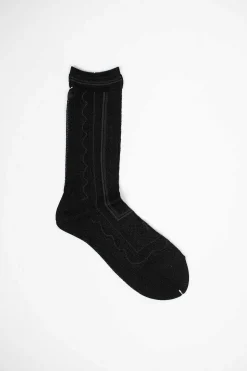 Kt-161A Silk Baller Socks Black