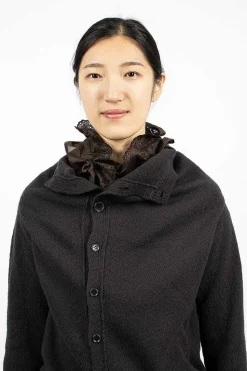Lace Collar Chocolate Brown