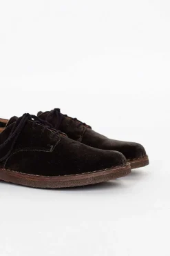 Lace-Up Velvet Shoe Green