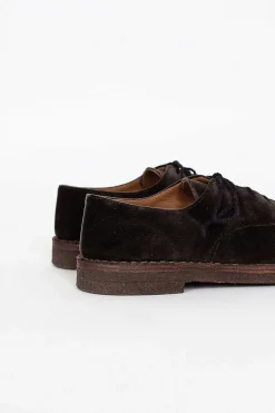 Lace-Up Velvet Shoe Green