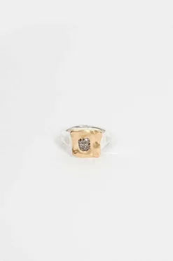 Leslie Ring Yellow Gold/Cognac Diamond