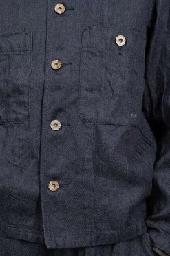 Linen Blouson Navy