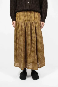 Linen Dobby Skirt Camel