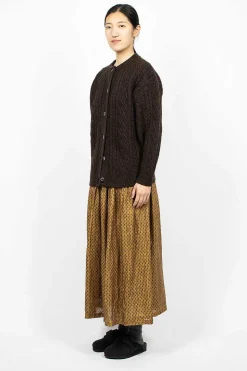Linen Dobby Skirt Camel