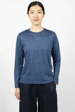 Linen T-Shirt Blue