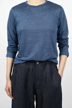 Linen T-Shirt Blue