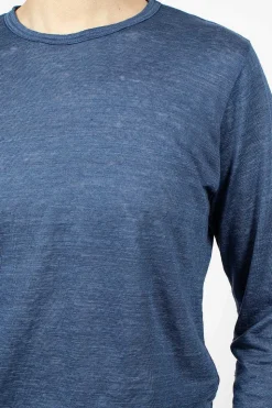 Linen T-Shirt Blue