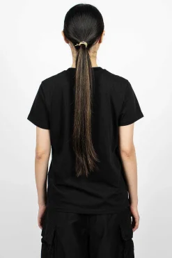 Logo Embroidered T-Shirt Black