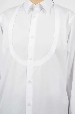 Long Bib Shirt White