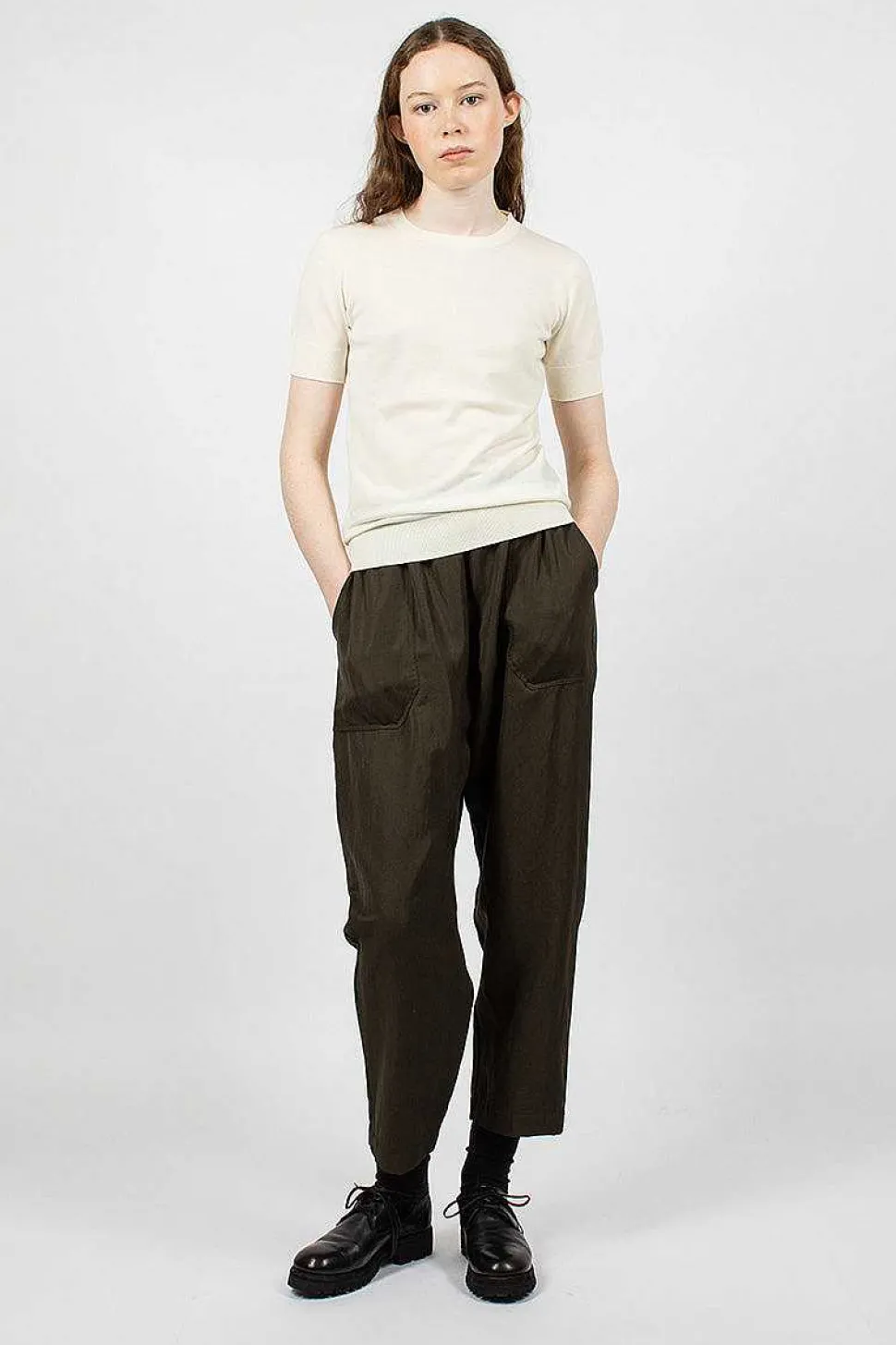 Merino Wool T-Shirt Antique White