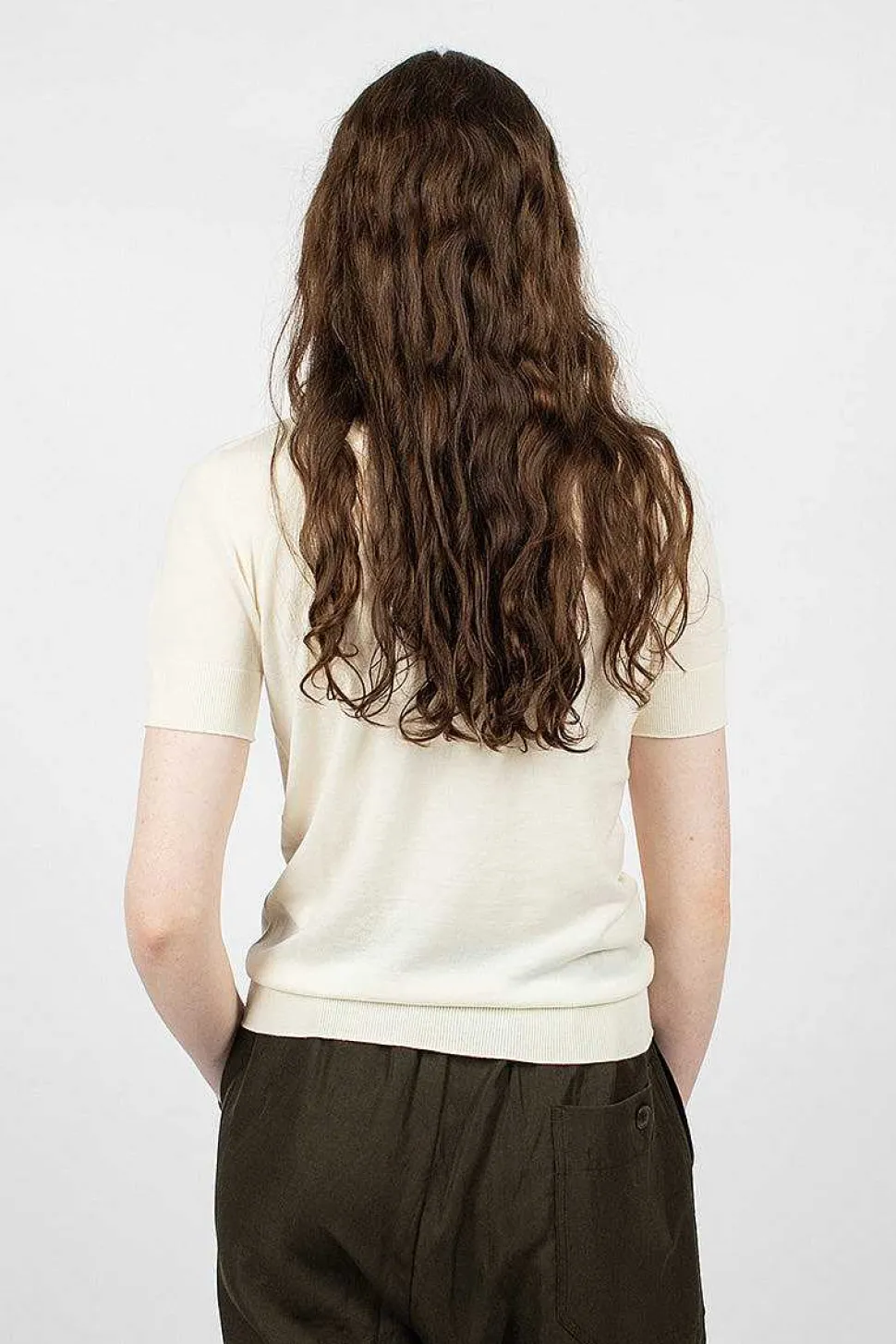 Merino Wool T-Shirt Antique White