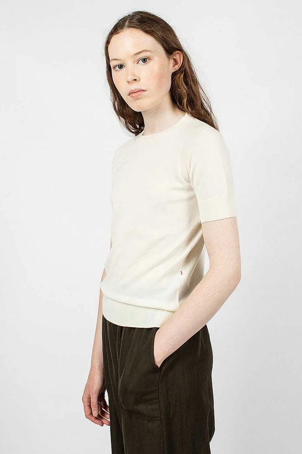 Merino Wool T-Shirt Antique White
