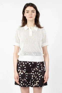 Mesh Polo White