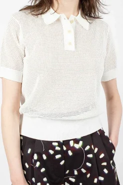 Mesh Polo White