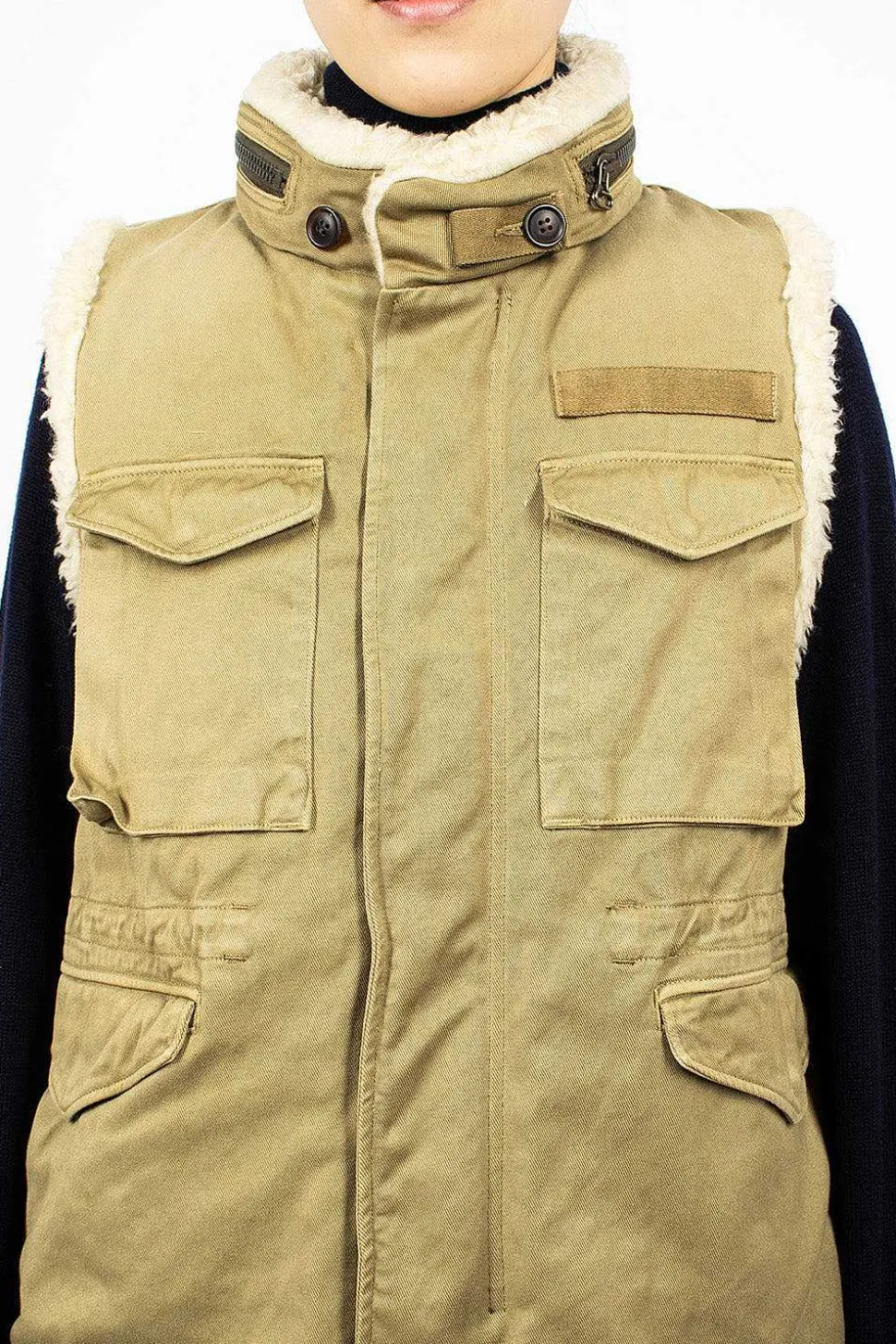 Mil Boa Vest Khaki