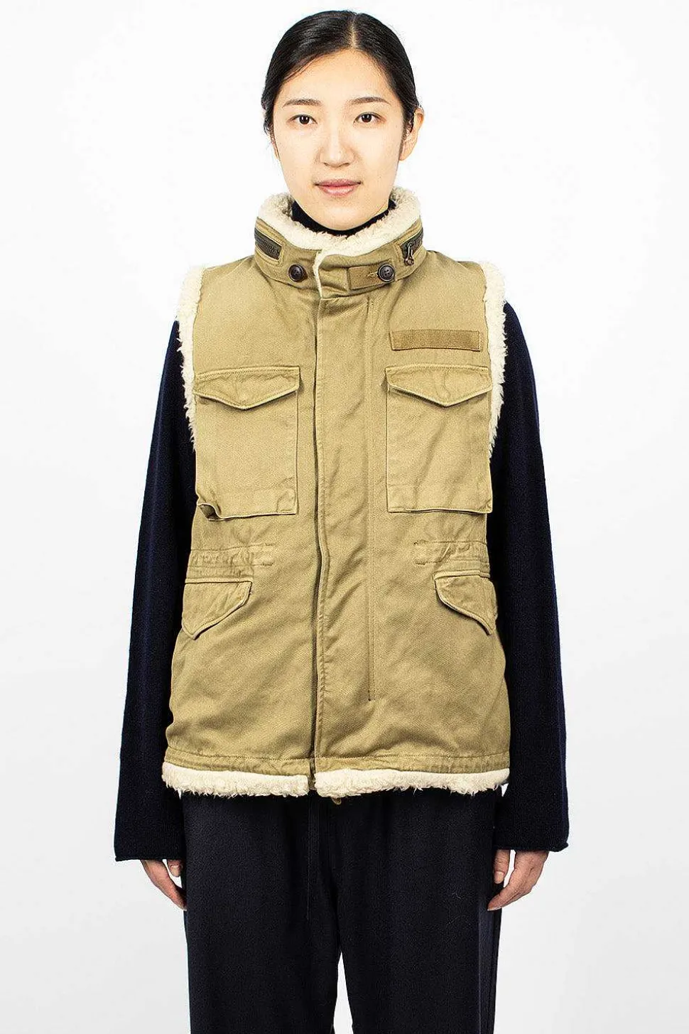 Mil Boa Vest Khaki