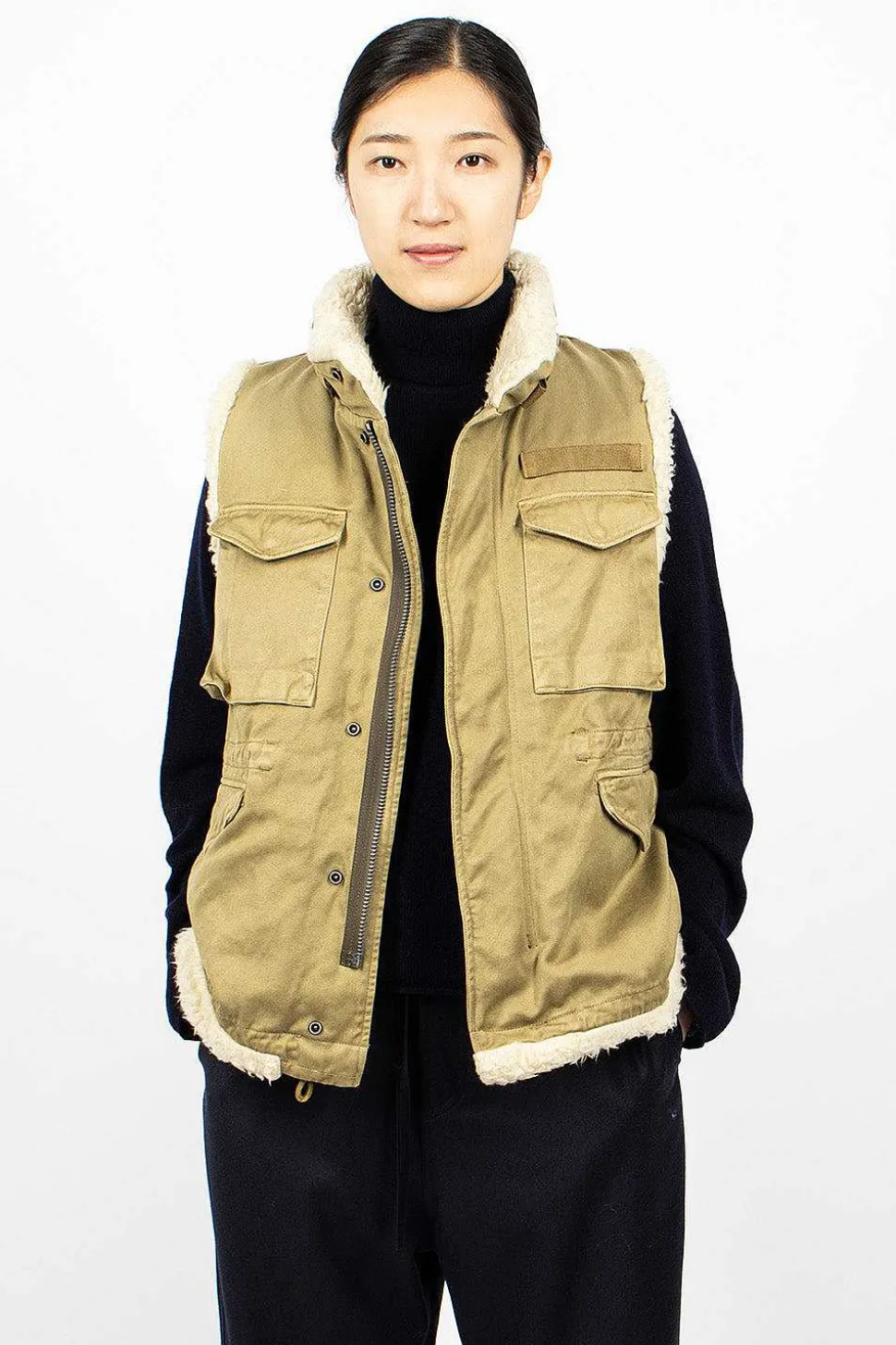 Mil Boa Vest Khaki