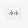 Mini Chandelier Earrings Smoke