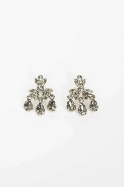 Mini Chandelier Earrings Smoke