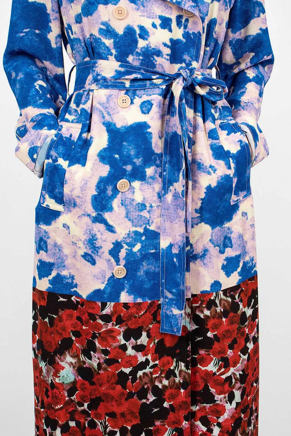 Mixed Floral Coat
