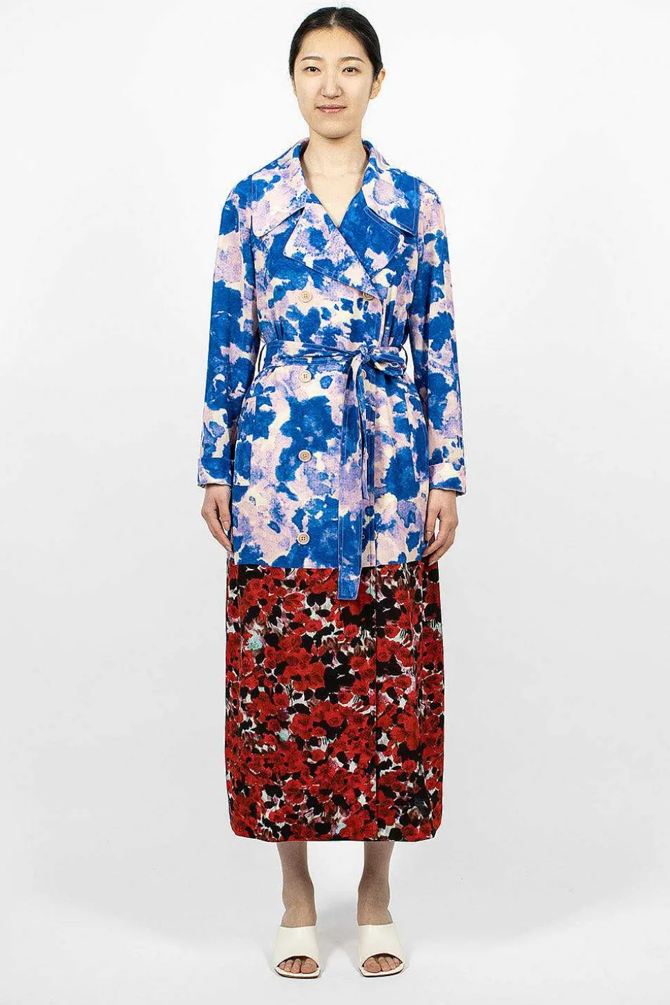 Mixed Floral Coat