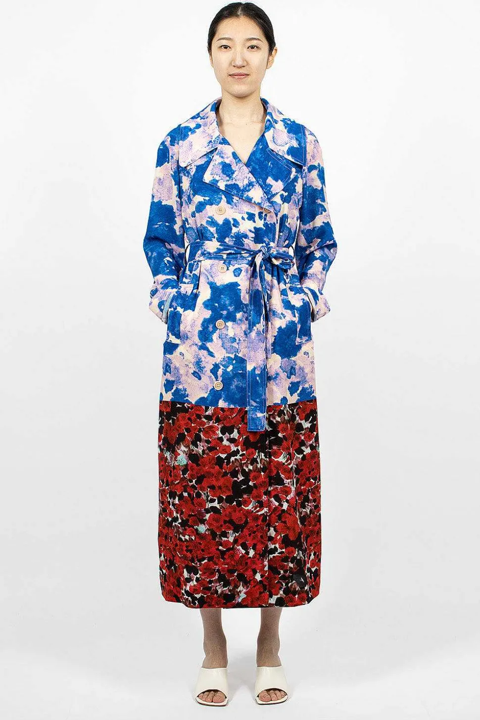 Mixed Floral Coat