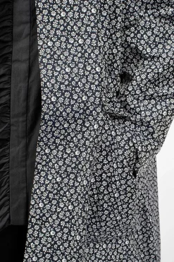 Mods Coat Navy Flower