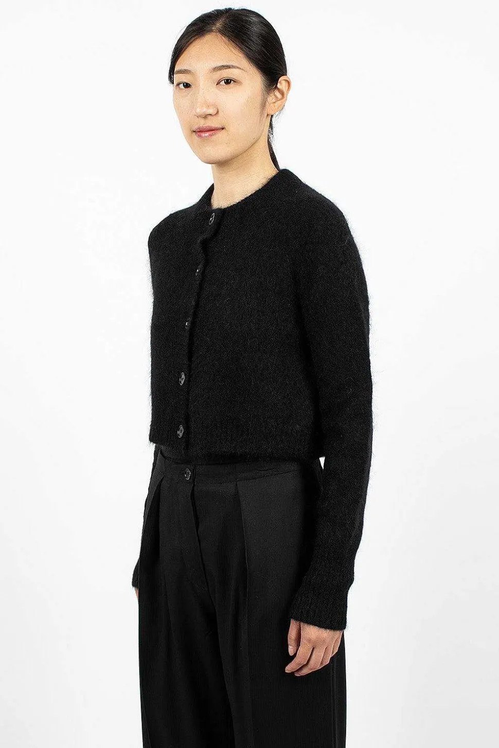 Mohair Cardigan Black