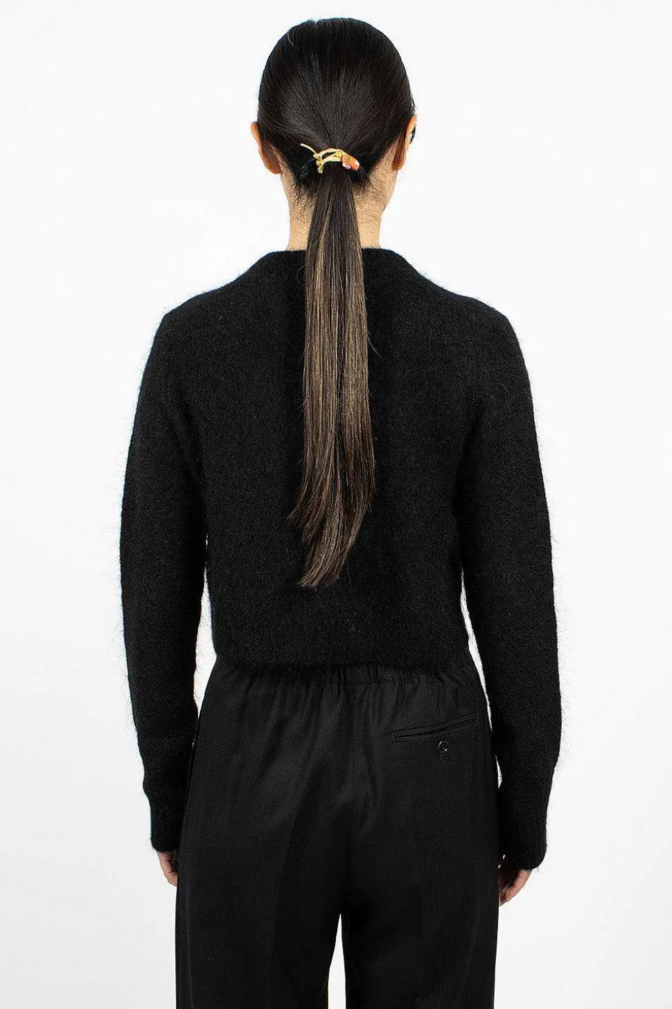 Mohair Cardigan Black