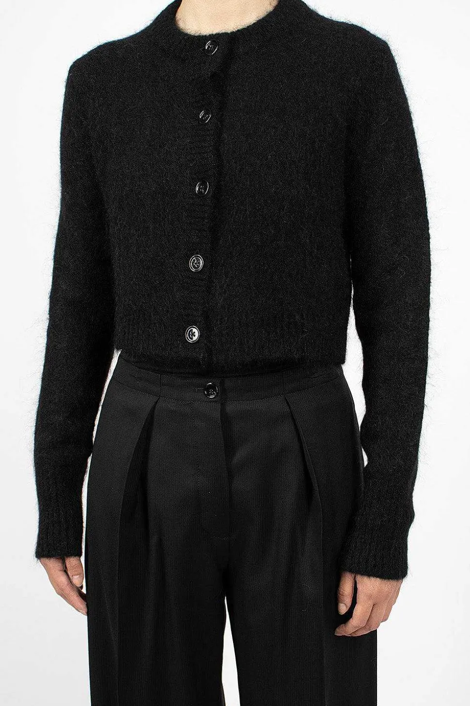 Mohair Cardigan Black