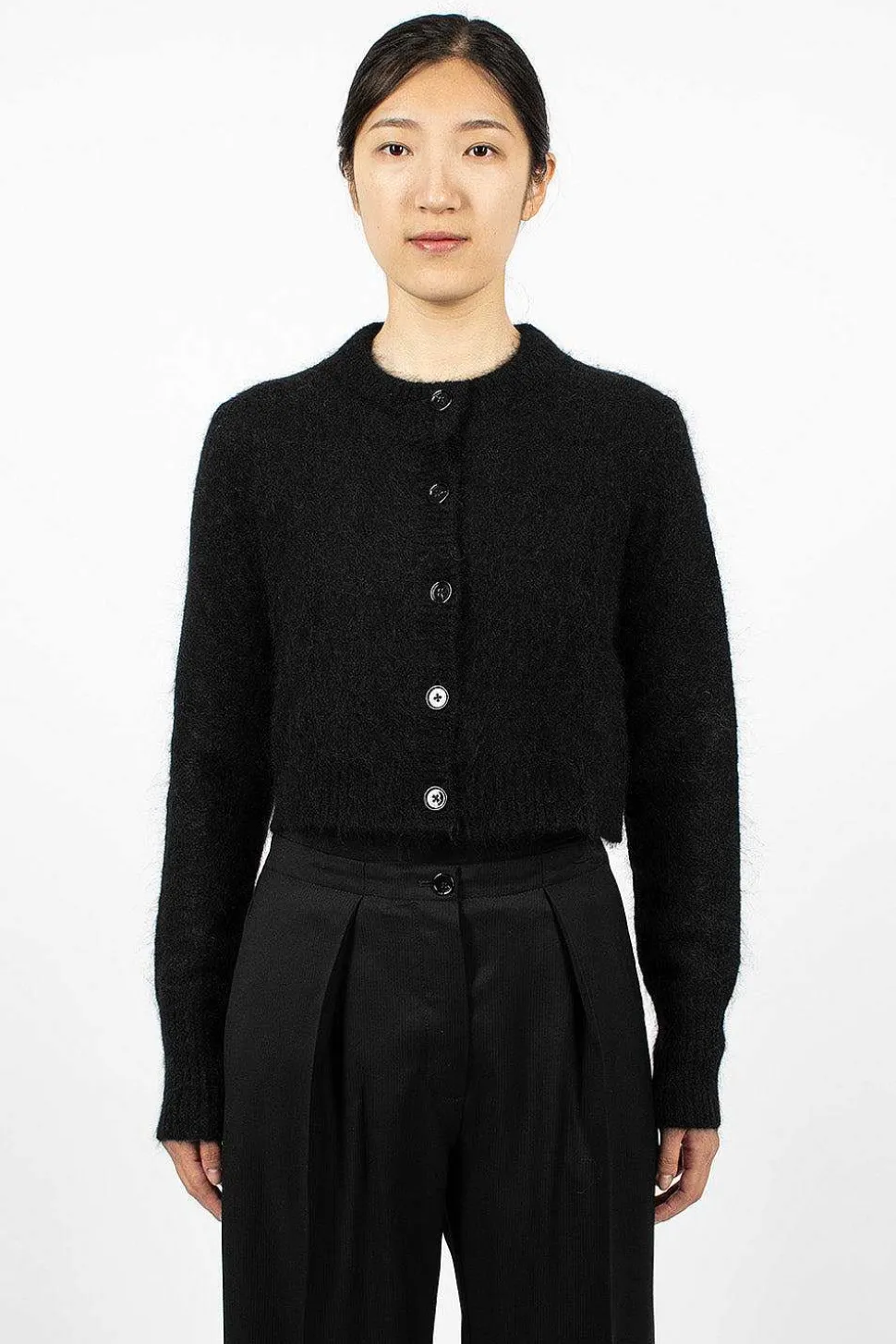 Mohair Cardigan Black