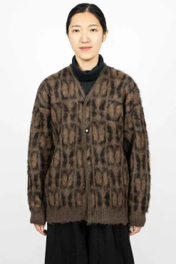 Mohair Cardigan Papillon Print