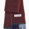 Mohair Scarf Aubergine