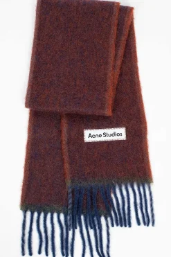 Mohair Scarf Aubergine