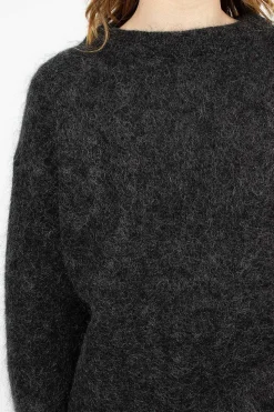 Mohair Wool Jumper Anthracite