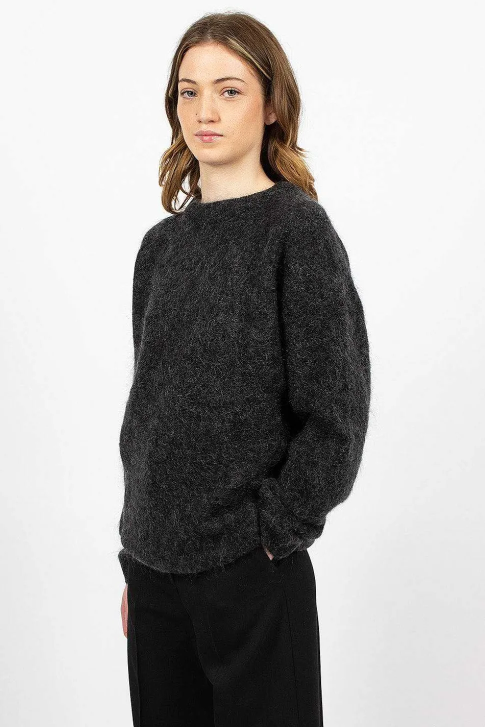 Mohair Wool Jumper Anthracite