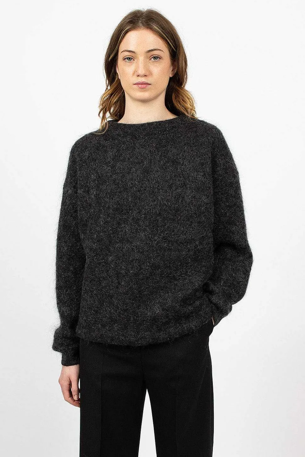 Mohair Wool Jumper Anthracite