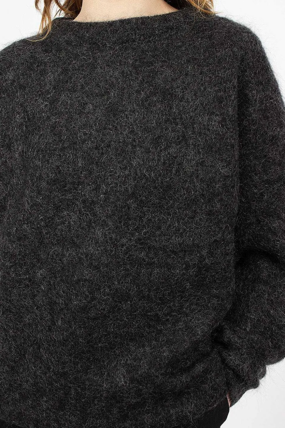 Mohair Wool Jumper Anthracite