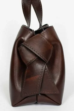 Musubi Mini Shoulder Bag Dark Brown